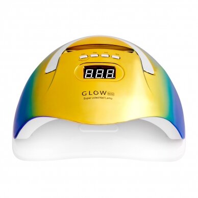 Профессиональная УФ/LED лампа для маникюра GLOW F2 ZN 220W, золото/синий цвет 2