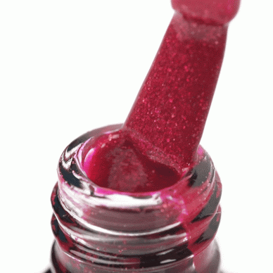 OCHO NAILS ilgalaikis hibridinis nagų lakas manikiūrui RED 211, 5 g. 2