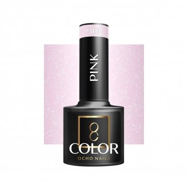 OCHO NAILS long-lasting hybrid nail polish for manicure PINK 301, 5 g. OCHO NAILS long-lasting hybrid nail polish for manicure PINK 301, 5 g.