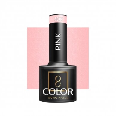 OCHO NAILS long-lasting hybrid nail polish for manicure PINK 302, 5 g. OCHO NAILS long-lasting hybrid nail polish for manicure PINK 302, 5 g.
