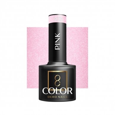 OCHO NAILS long-lasting hybrid nail polish for manicure PINK 303, 5 g.