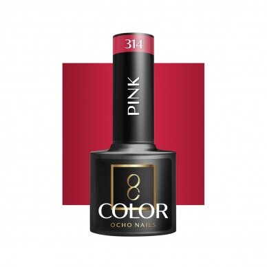 OCHO NAILS long-lasting hybrid nail polish for manicure PINK 314, 5 g.
