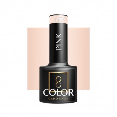 OCHO NAILS ilgalaikis hibridinis nagų lakas manikiūrui PINK 320, 5 g. OCHO NAILS ilgalaikis hibridinis nagų lakas manikiūrui PINK 320, 5 g.