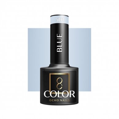 OCHO NAILS long-lasting hybrid nail polish for manicure BLUE 501, 5 g.