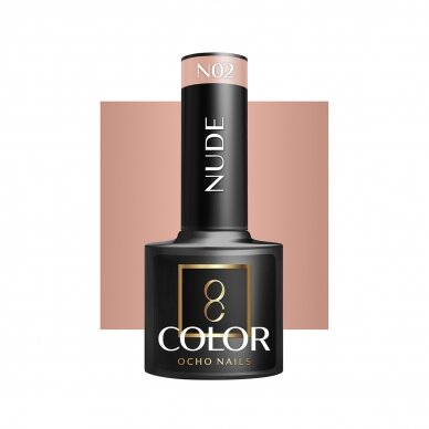 OCHO NAILS long-lasting hybrid nail polish for manicure NUDE N02, 5 g. OCHO NAILS long-lasting hybrid nail polish for manicure NUDE N02, 5 g.