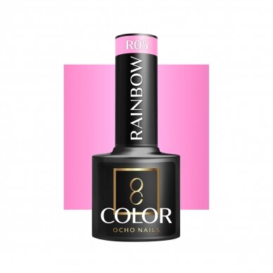 OCHO NAILS long-lasting hybrid nail polish for manicure RAINBOW R05, 5 g. OCHO NAILS long-lasting hybrid nail polish for manicure RAINBOW R05, 5 g.