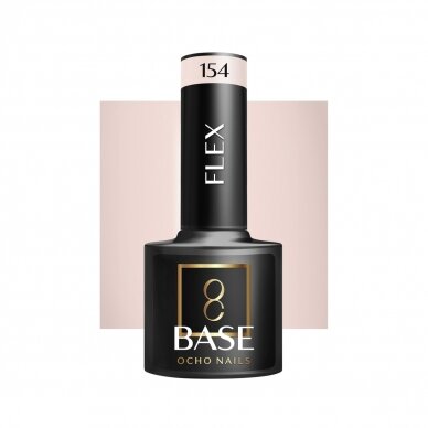 OCHO NAILS ilgalaikė hibridinė gelinio lakavimo bazė FLEX 154, 5 g. OCHO NAILS ilgalaikė hibridinė gelinio lakavimo bazė FLEX 154, 5 g.