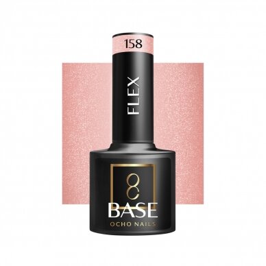 OCHO NAILS hibridinė gelinio lakavimo bazė FLEX 158, 5g. OCHO NAILS hibridinė gelinio lakavimo bazė FLEX 158, 5g.