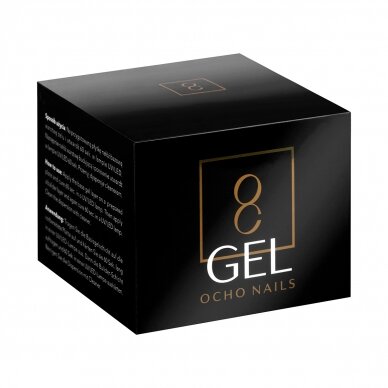 OCHO NAILS statybinis vienfazis UV nagų priauginimo gelis LIGHT PINK, 30 g. 3 OCHO NAILS statybinis vienfazis UV nagų priauginimo gelis LIGHT PINK, 30 g. 3