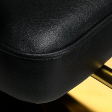 Profesionali kirpyklos kėdė grožio salonams LINZ GOLD, juodos spalvos 7