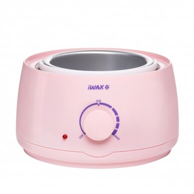 Professional wax heater for cans and pellets IWAX 100 400ML 100W, pink 1