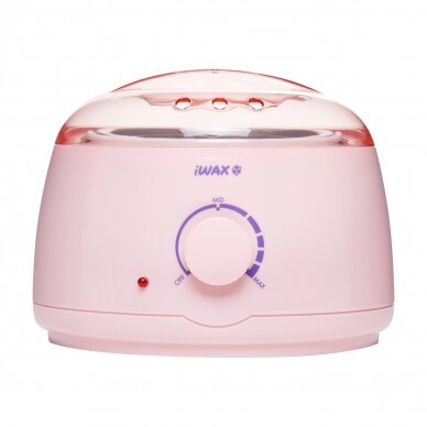 Professional wax heater for cans and pellets IWAX 100 400ML 100W, pink 2