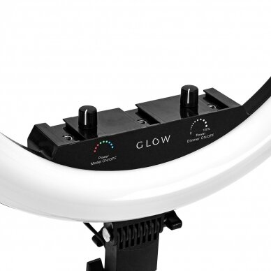 GLOW Профессиональная лампа для макияжа RING 18" BSC со штативом 45Вт 9