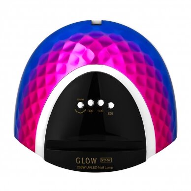 GLOW profesionali UV/LEDnagų lempa manikiūro bei pedikiūro darbams YC57 RN blue pink 268W 4
