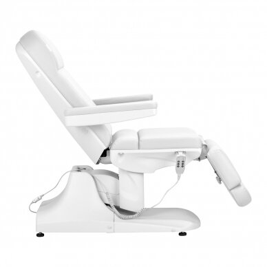 AZZURRO professional electric cosmetology chair - couch 891 (3 motors), white color 2