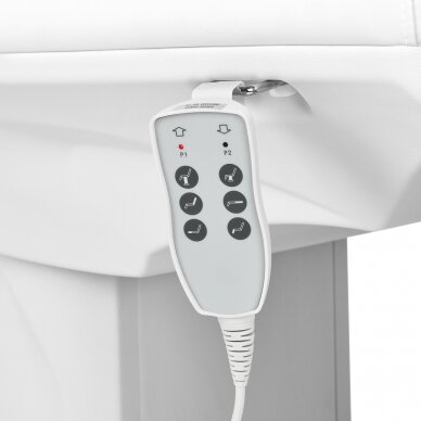 AZZURRO profesionali elektrinė kosmetologinė kėdė - gultas 891 (3 varikliai), baltos spalvos 9 AZZURRO profesionali elektrinė kosmetologinė kėdė - gultas 891 (3 varikliai), baltos spalvos 9