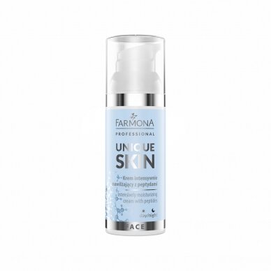 FARMONA UNIQUE SKIN intensive moisturizing face cream with peptides, 50 ml. FARMONA UNIQUE SKIN intensive moisturizing face cream with peptides, 50 ml.