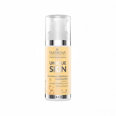 FARMONA UNIQUE SKIN stipriai glotninamasis veido kremas su niacinamidu, 50 ml. FARMONA UNIQUE SKIN stipriai glotninamasis veido kremas su niacinamidu, 50 ml.
