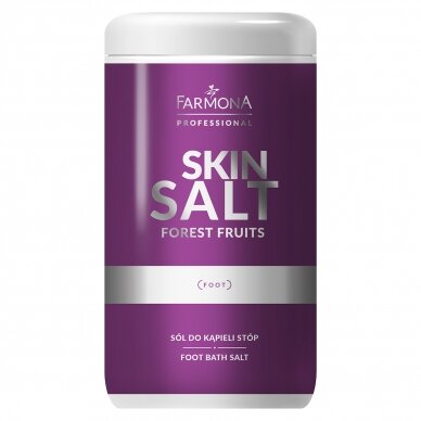 FARMONA aromatherapy bath salt for soaking and softening feet during pedicure SKIN SALT FOREST FRUITS, 1400 g.