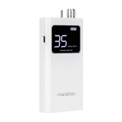 SAEYANG MARATHON profesionali belaidė elektrinė freza manikiūro ir pedikiūro darbams K35S BS30S 2 SAEYANG MARATHON profesionali belaidė elektrinė freza manikiūro ir pedikiūro darbams K35S BS30S 2