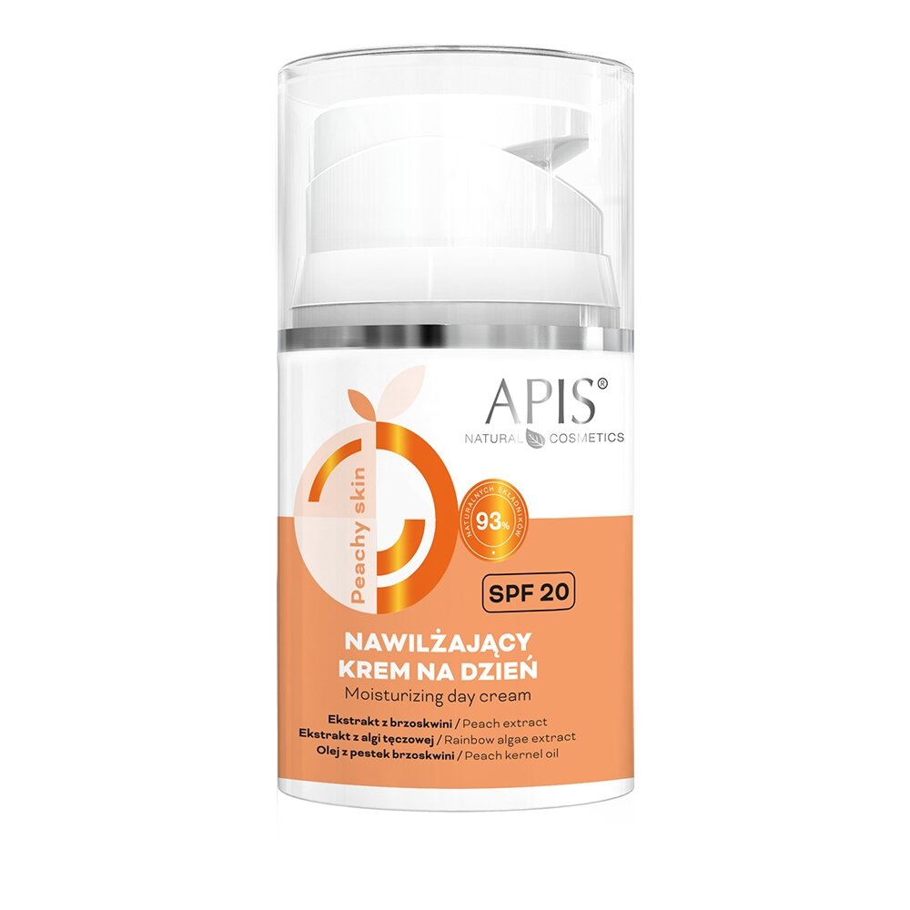 APIS PEACHY SKIN drėkinamasis dieninis kremas su SPF 20, 50 ml