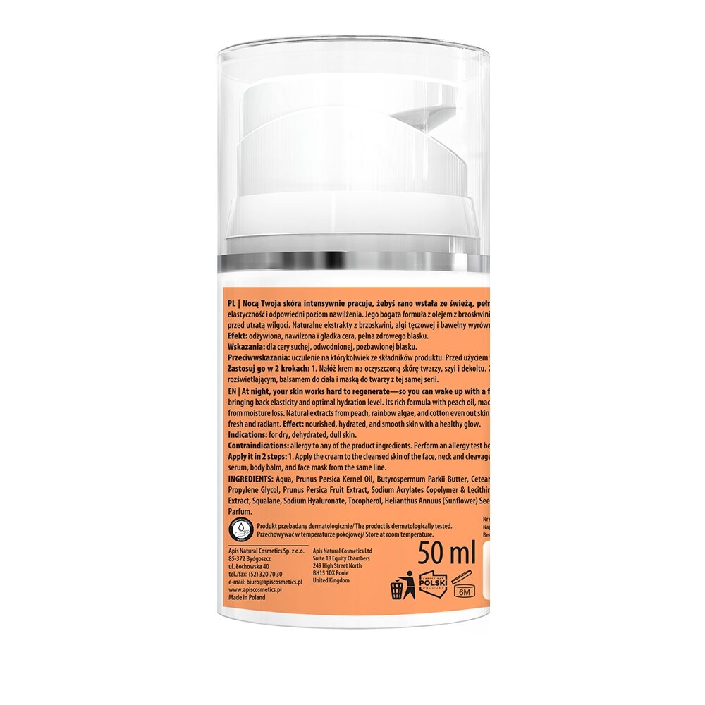 APIS PEACHY SKIN nourishing night cream, 50 ml 1
