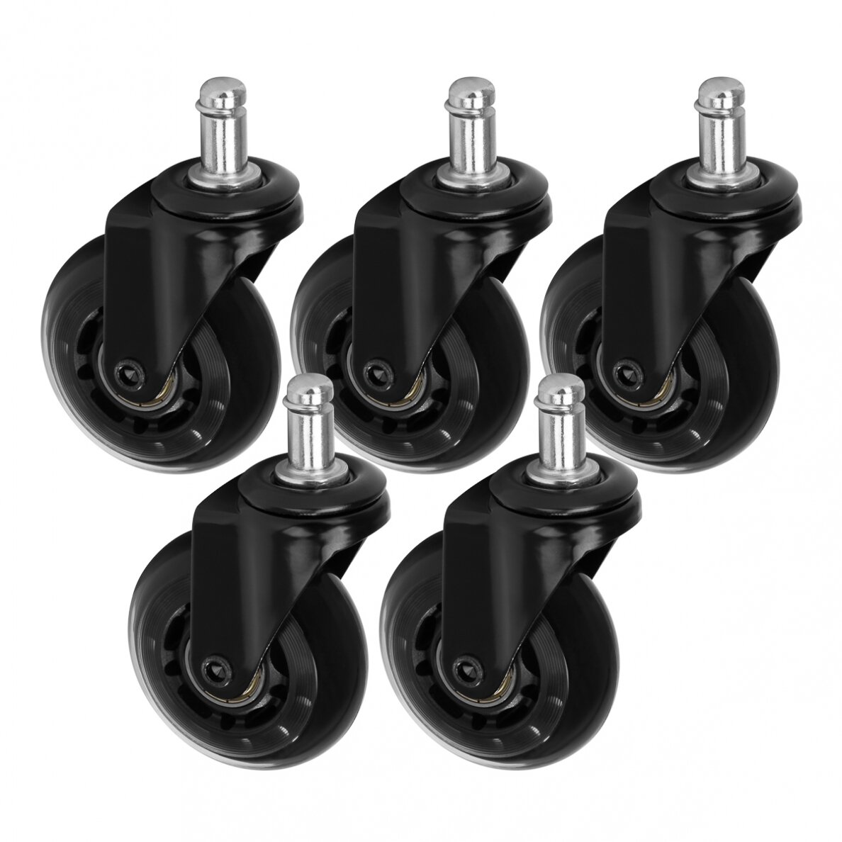 Spare chair casters ROLL SPEED BLACK, 5 pcs. Spare chair casters ROLL SPEED BLACK, 5 pcs.