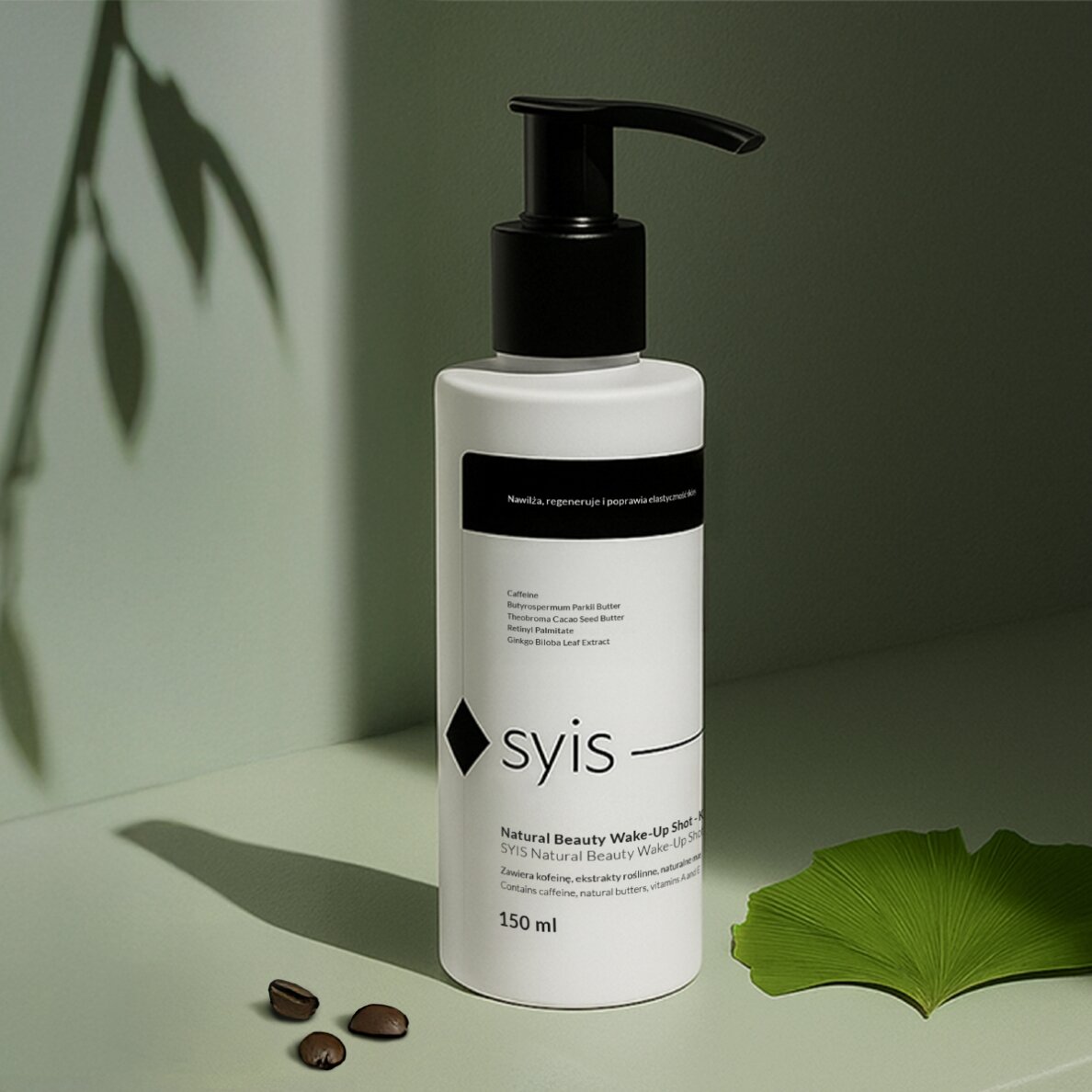 SYIS NATURAL BEAUTY Крем для глаз от темных кругов с кофеином и освежающим растительным коктейлем WAKE-UP SHOT, 150 мл 1