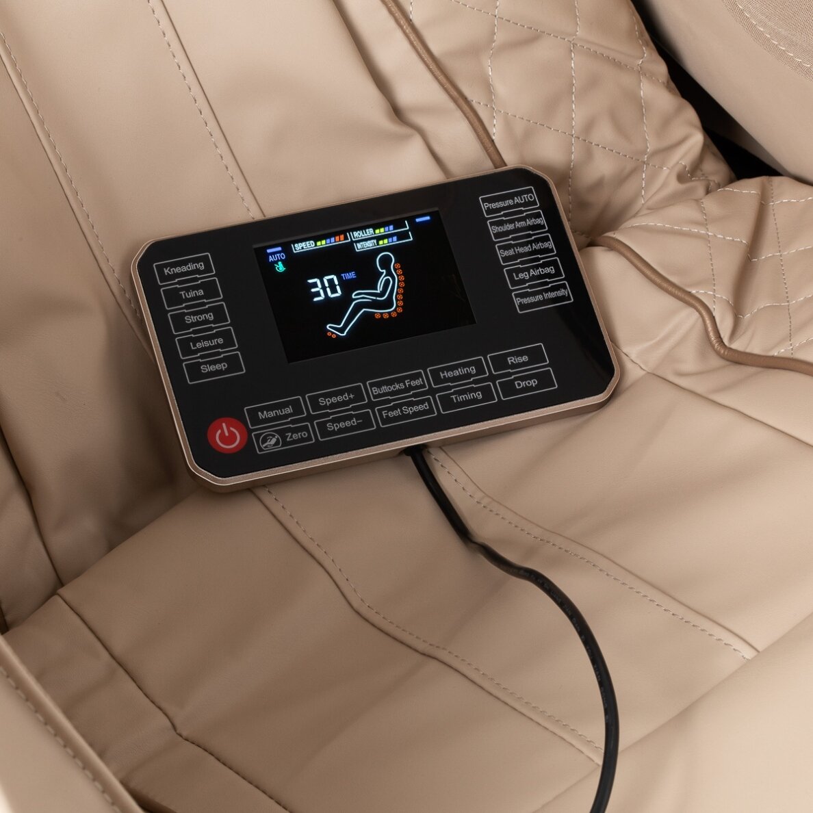 SAKURA PRIME 108 fotelis su masažo funkcija, baltos spalvos 13