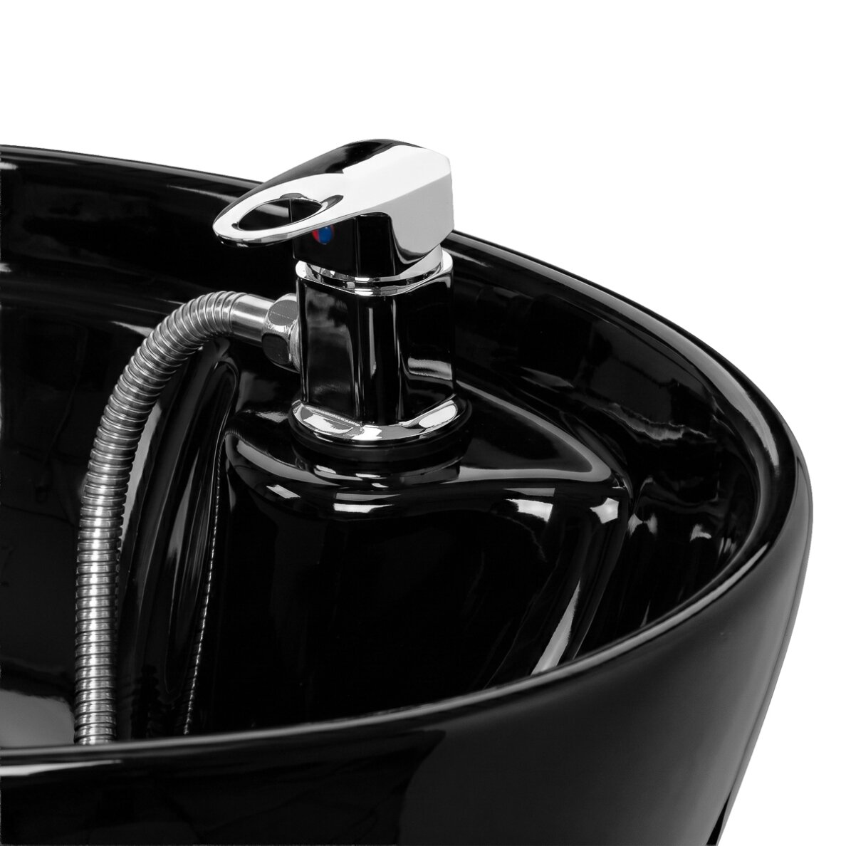 Professional hairdressing sink OMEGA MARINA, black 8