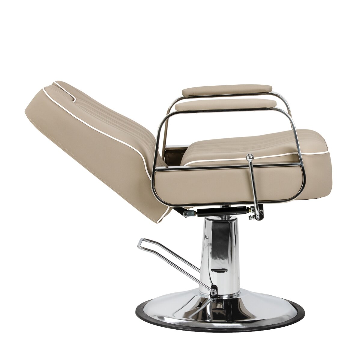 Professional barber chair for hairdressing salons and beauty salons GABBIANO RUFO, beige 2 Professional barber chair for hairdressing salons and beauty salons GABBIANO RUFO, beige 2