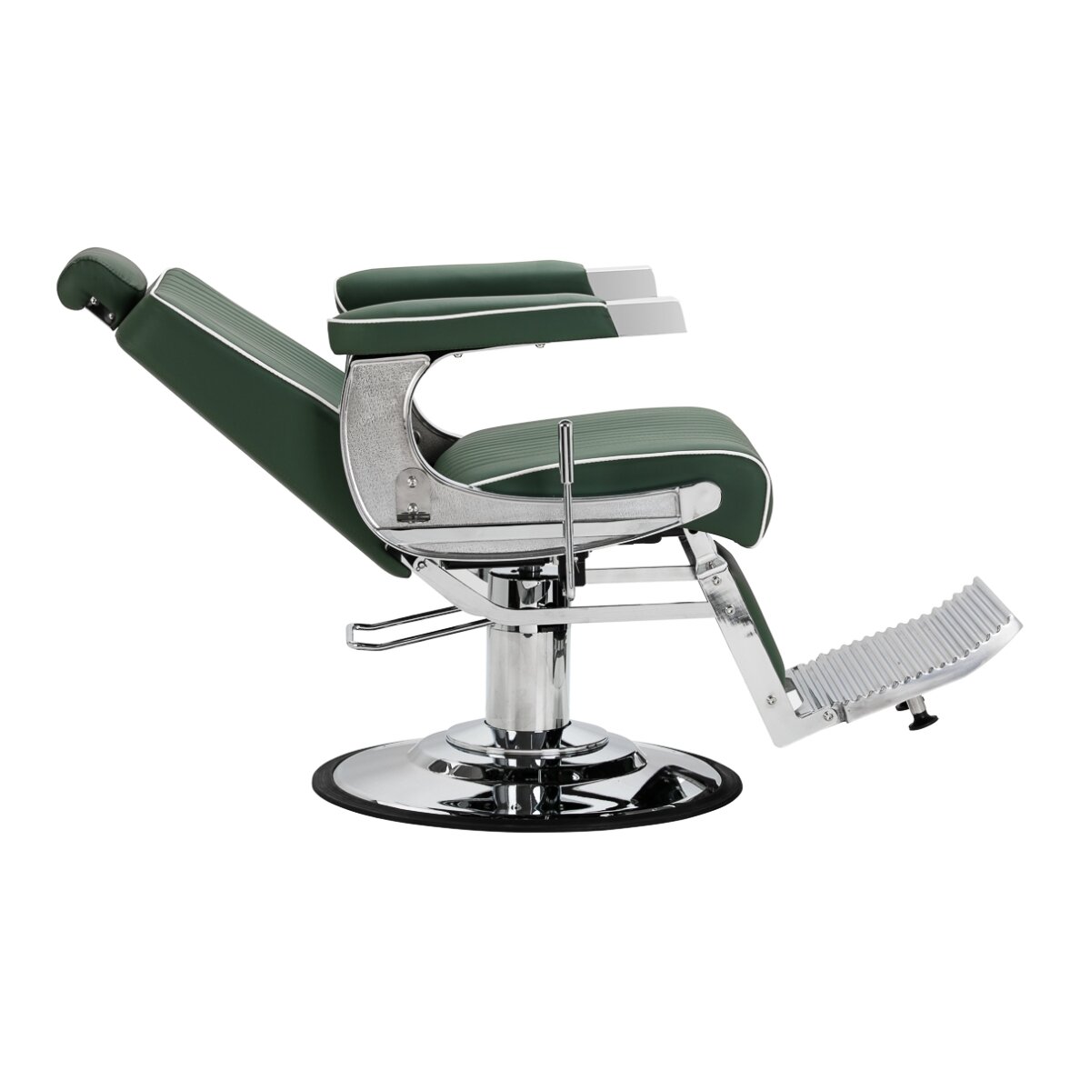 Profesionali barberio kėdė kirpykloms ir barbershopams GABBIANO VISIONERIO, žalios spalvos 2 Profesionali barberio kėdė kirpykloms ir barbershopams GABBIANO VISIONERIO, žalios spalvos 2
