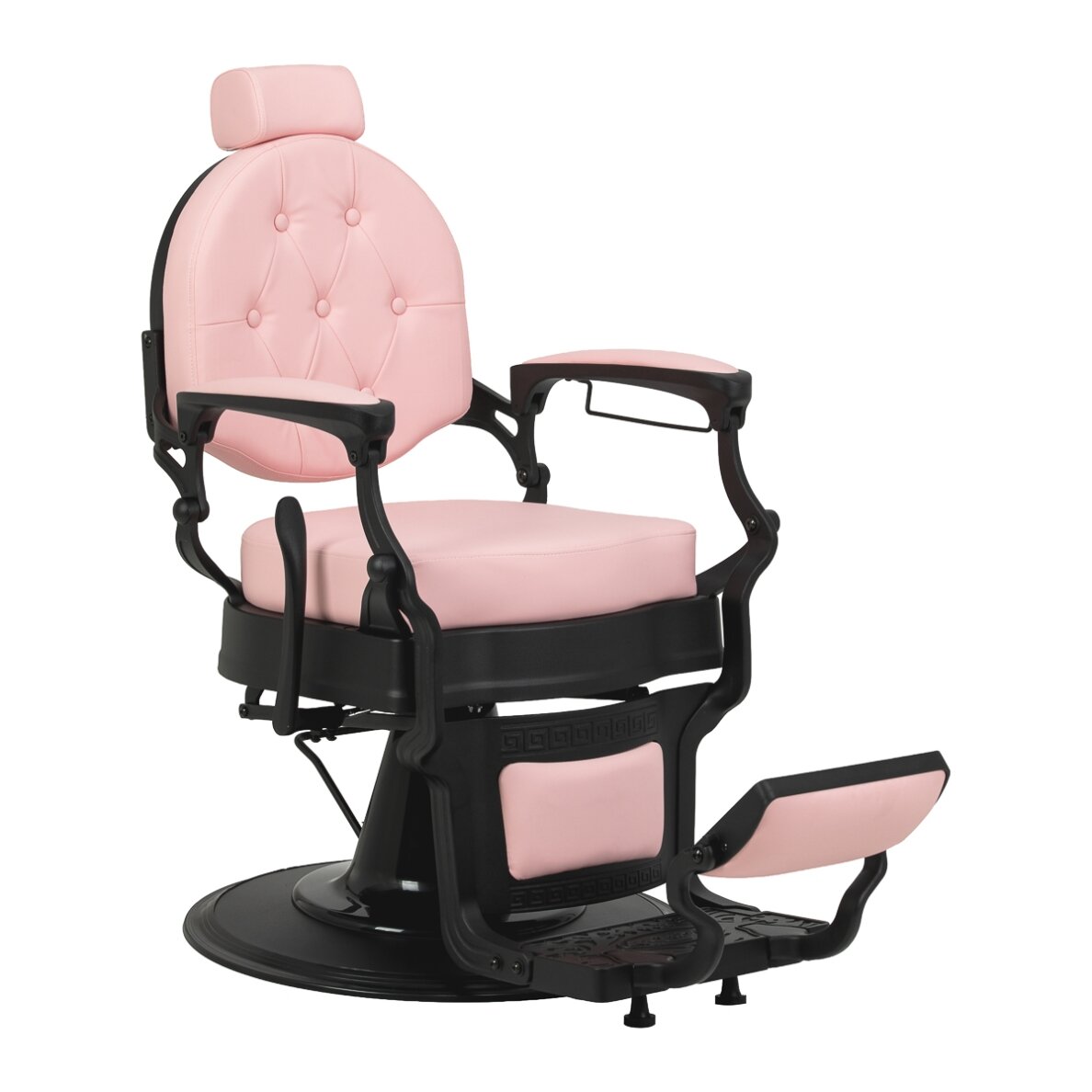 Professional barber chair for hairdressing salons and beauty salons GABBIANO PRESIDENT, pink