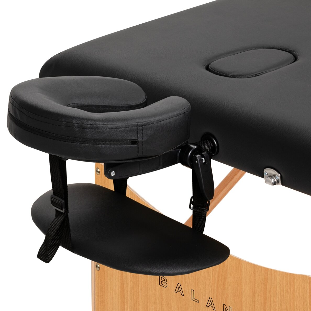 BALANCE wooden folding massage table 2 segment black 2 BALANCE wooden folding massage table 2 segment black 2