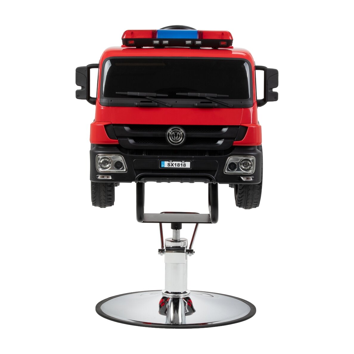 Profesionali vaikiška kėdė kirpykloms GABBIANO FIRE ENGINE, raudonos spalvos 2