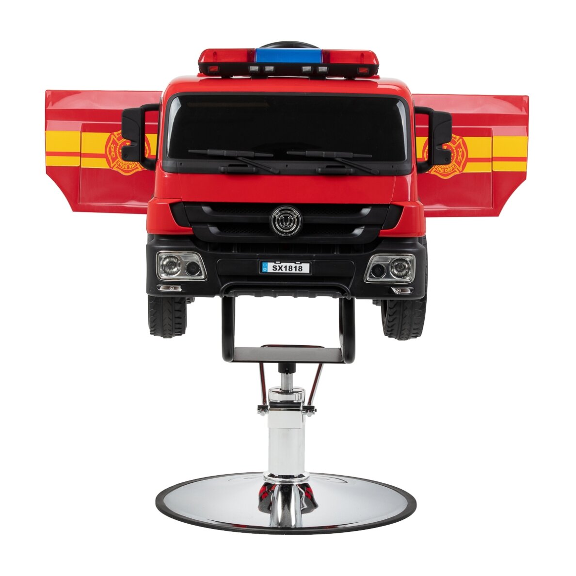 Profesionali vaikiška kėdė kirpykloms GABBIANO FIRE ENGINE, raudonos spalvos 3 Profesionali vaikiška kėdė kirpykloms GABBIANO FIRE ENGINE, raudonos spalvos 3