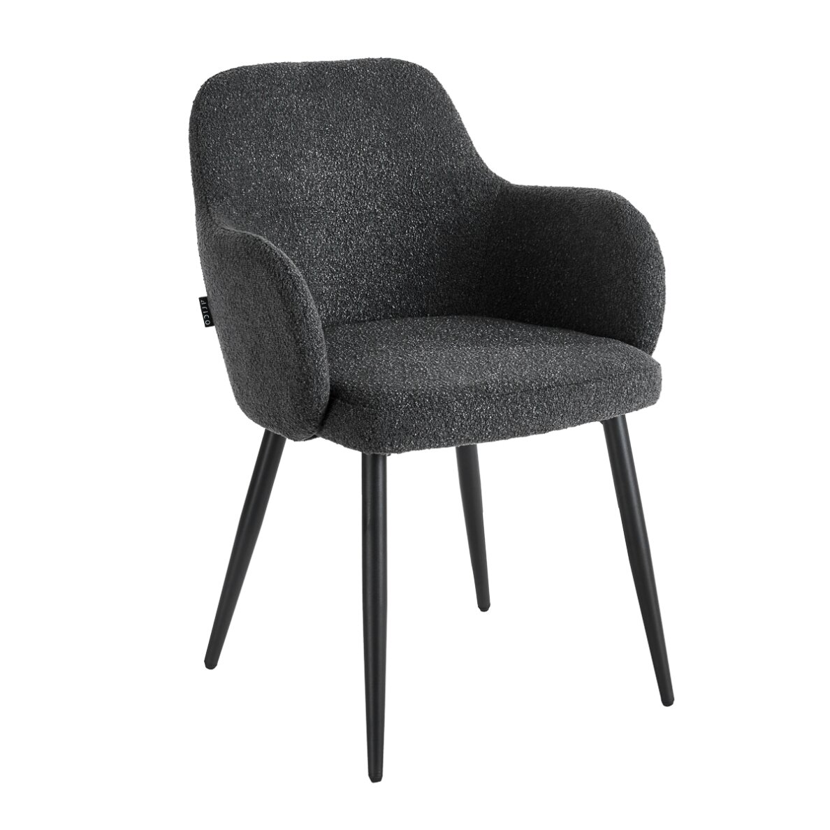 4RICO INTRA waiting and living room chair, black color