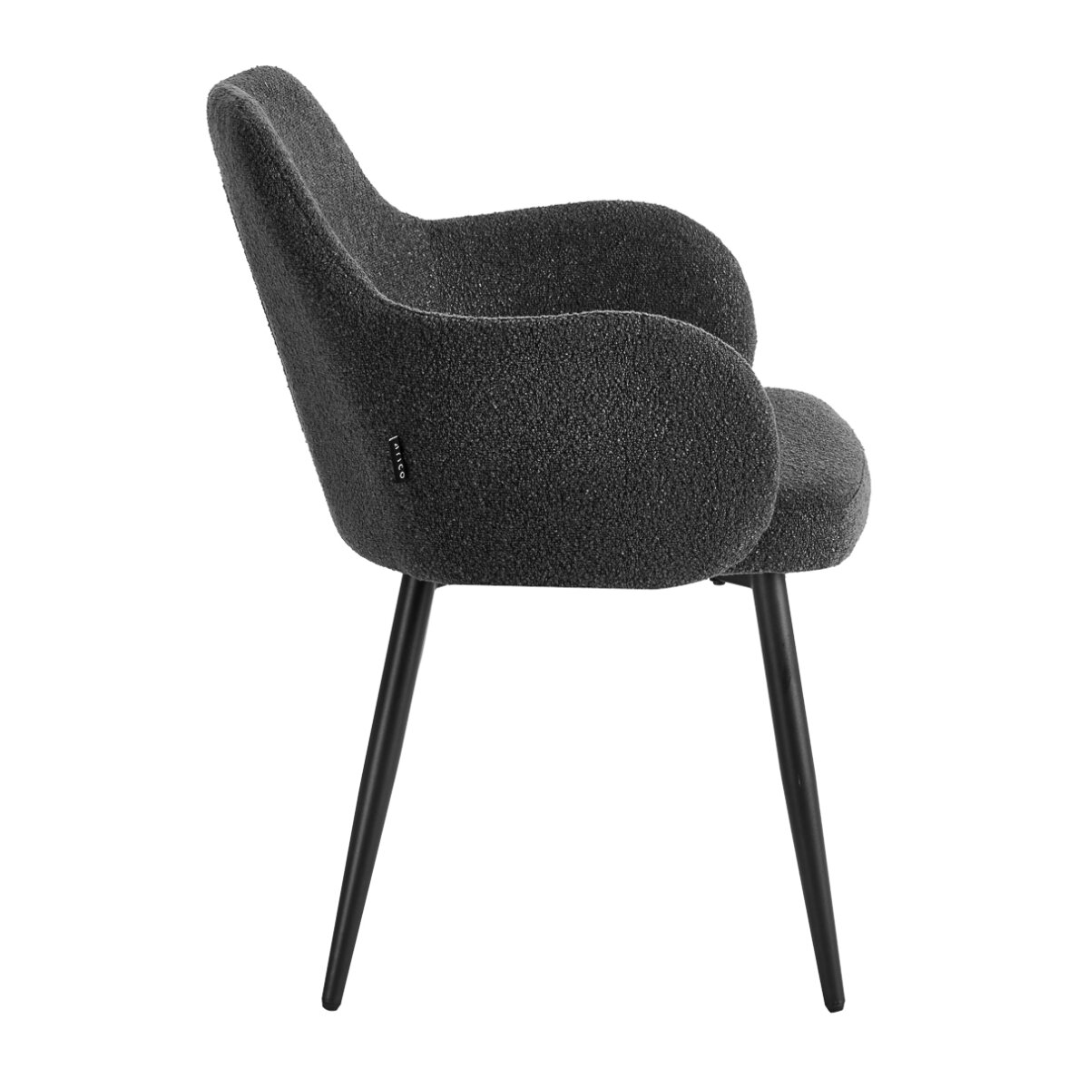 4RICO INTRA waiting and living room chair, black color 1 4RICO INTRA waiting and living room chair, black color 1