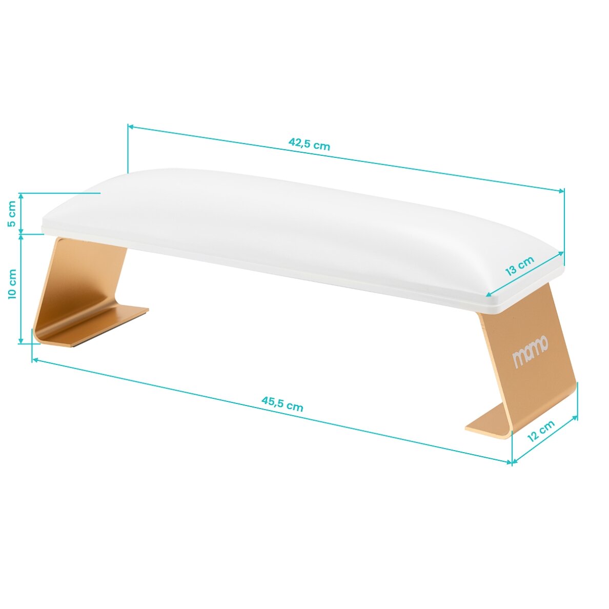 Professional manicure armrest MOMO 7-M, white 4