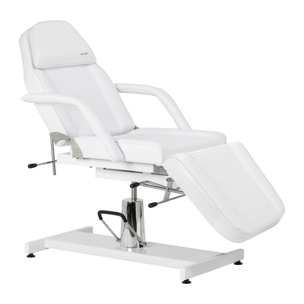 SILLON 210 professional hydraulic cosmetology chair-bed with rocking function, white
