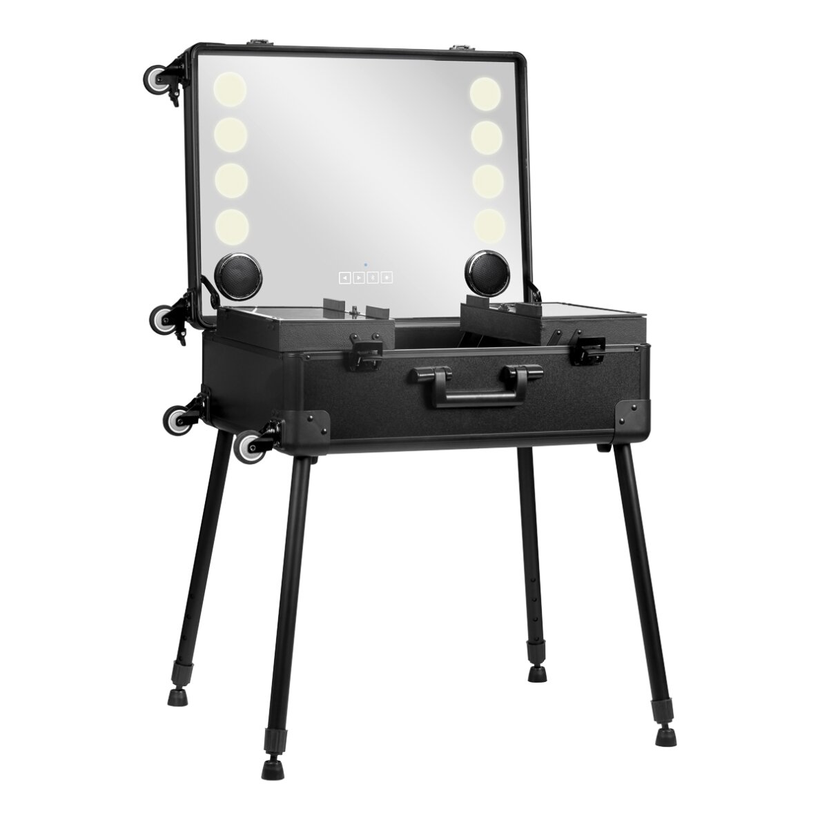 Professional cosmetic case with speakers PLUS BLACK Professional cosmetic case with speakers PLUS BLACK