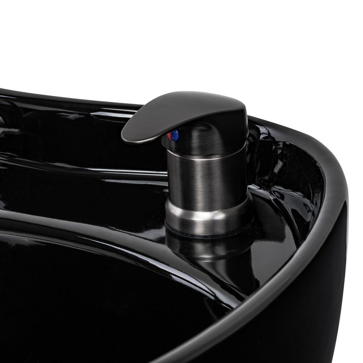 GABBIANO professional hairdressing sink INES with massage function, black 10