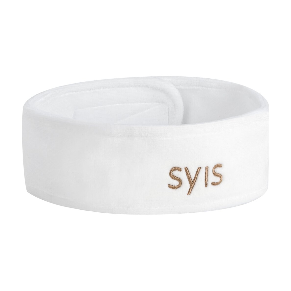 SYIS velour headband for cosmetic procedures, white SYIS velour headband for cosmetic procedures, white