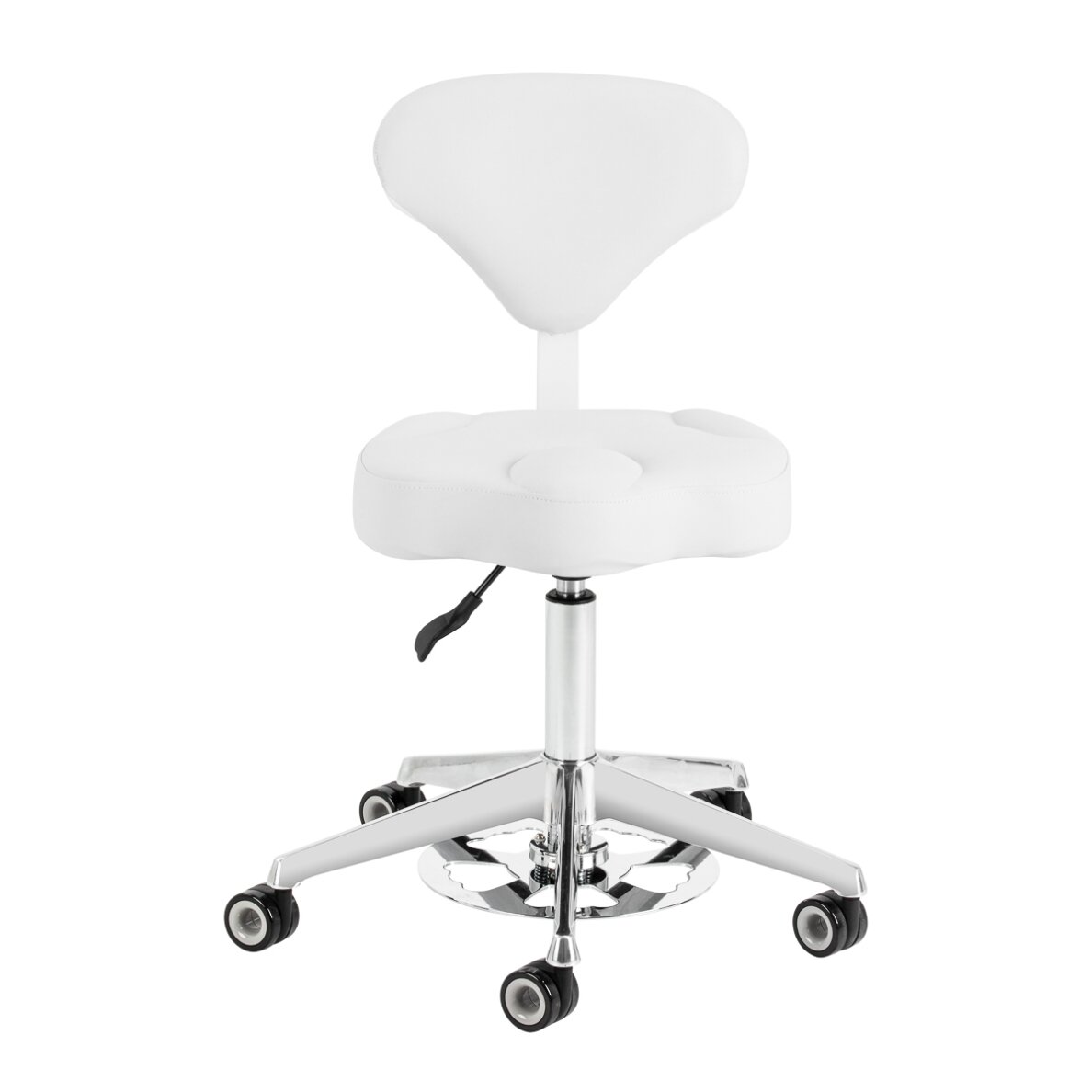 AZZURRO 156-F profesionali meistro kėdė grožio salonams, šaltai baltos spalvos 1