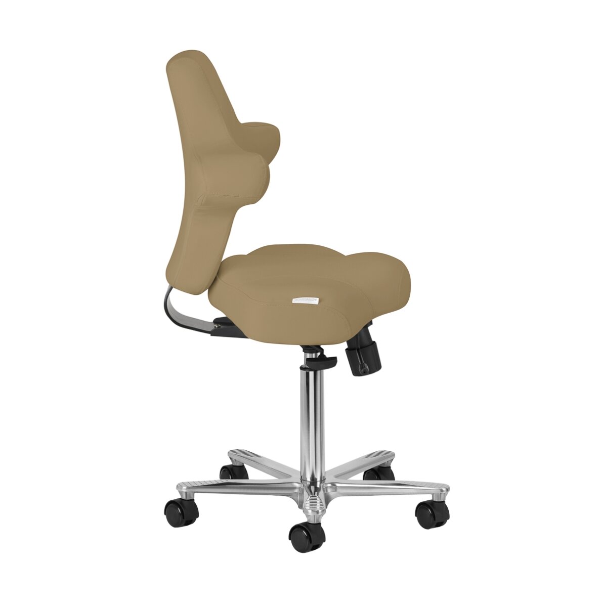 Professional craftsman's chair with adjustable seat angle AZZURRO SPECIAL 152, cream color 3