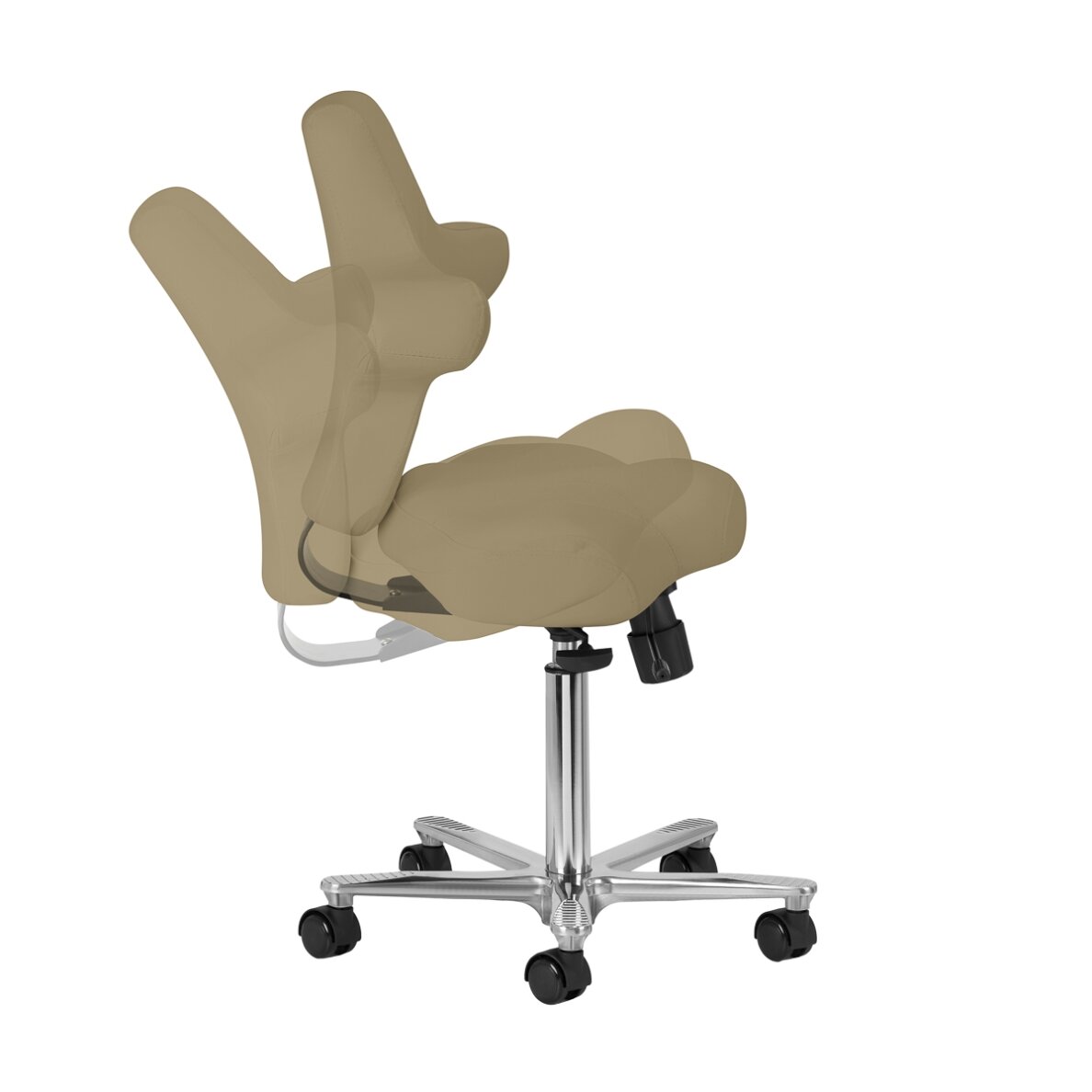 Professional craftsman's chair with adjustable seat angle AZZURRO SPECIAL 152, cream color 5 Professional craftsman's chair with adjustable seat angle AZZURRO SPECIAL 152, cream color 5