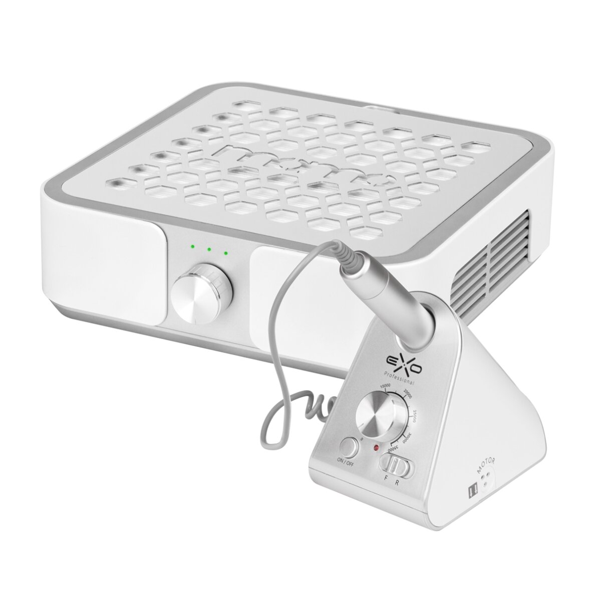 Profesionalus dulkių surinkėjas MOMO P30+ EXO PROFESSIONAL SILENT SX7 elektrinė nagų freza Profesionalus dulkių surinkėjas MOMO P30+ EXO PROFESSIONAL SILENT SX7 elektrinė nagų freza