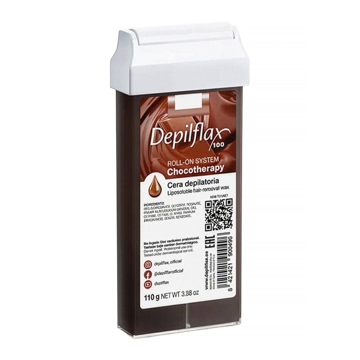 DEPILFLAX 100 cartridge wax for hair removal CHOCOTHERAPY, 110 g DEPILFLAX 100 cartridge wax for hair removal CHOCOTHERAPY, 110 g
