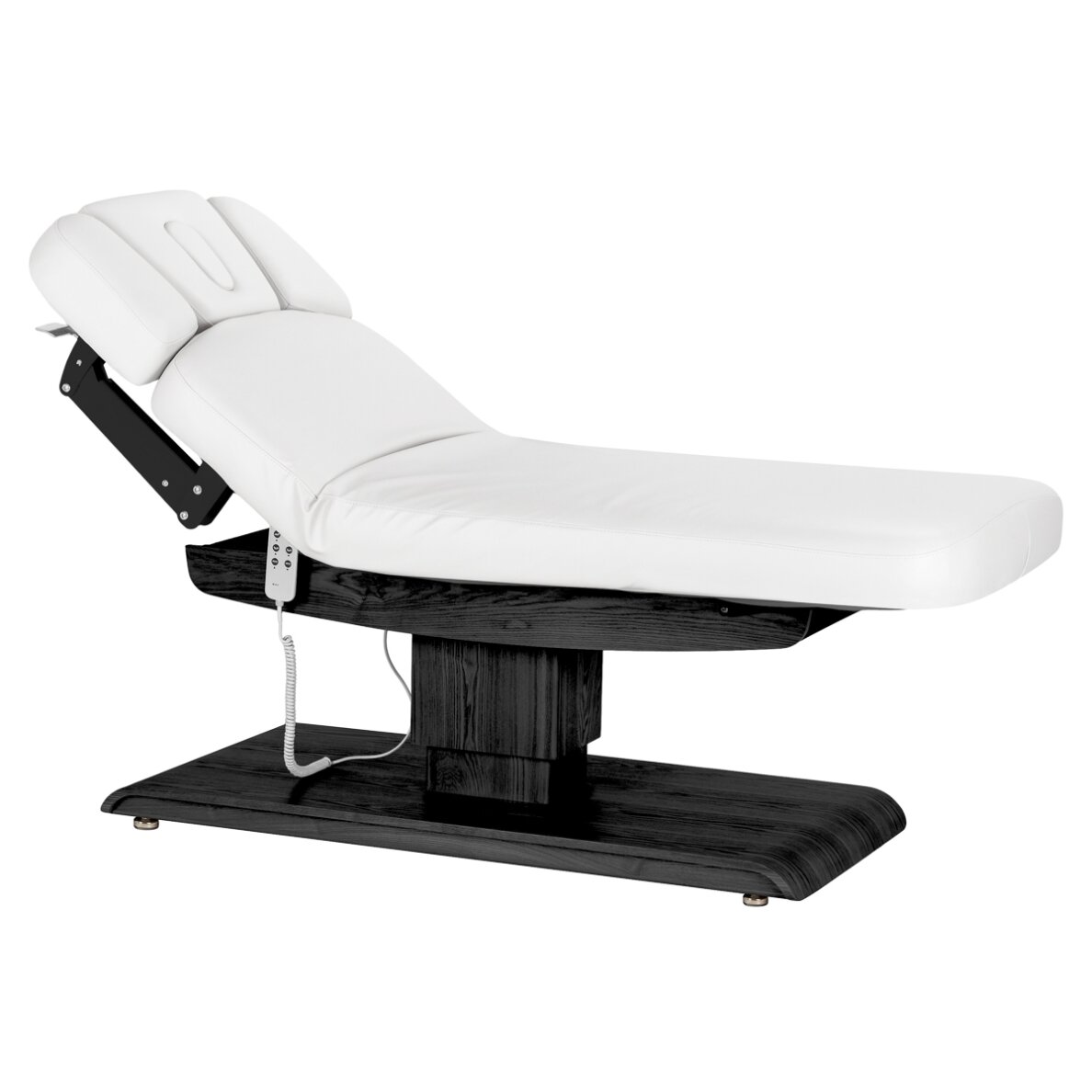Professional electric massage and SPA bed SILLON RELAX, white with black base 1 Professional electric massage and SPA bed SILLON RELAX, white with black base 1