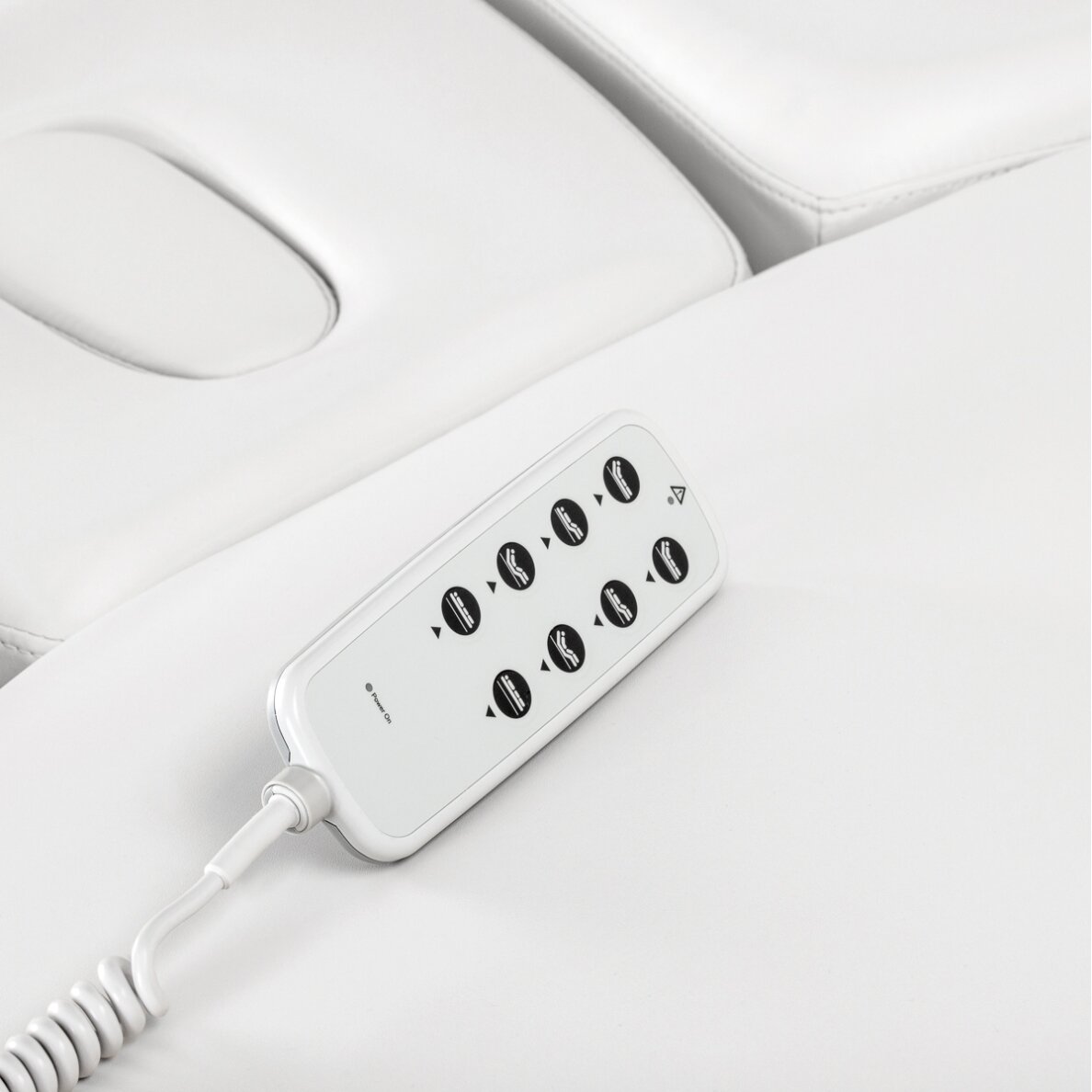 Professional electric massage and SPA bed SILLON RELAX, white with light base 16 Professional electric massage and SPA bed SILLON RELAX, white with light base 16